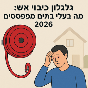 Illustrative image for a support article about 'גלגלון כיבוי אש: מה בעלי בתים מפספסים ב-2026' in the general field.